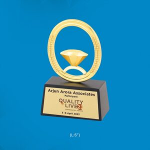 Customized Diamond and Ring Trophy