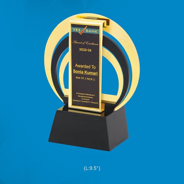 Customized Circle of Excellence Award Trophy