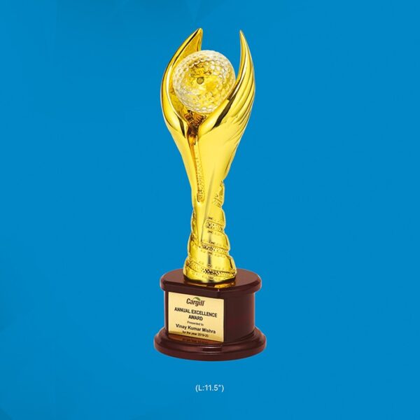 Customized Golden Excellence Trophy