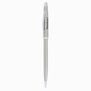 Corporate Presents Light Gray Brushed Metal Ballpoint Pen - Premium Pen for Men/Women, Corporate Gift
